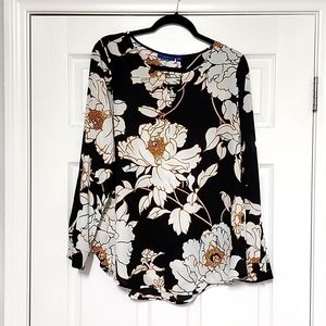 Apt. 9 Floral Blouse Size Large